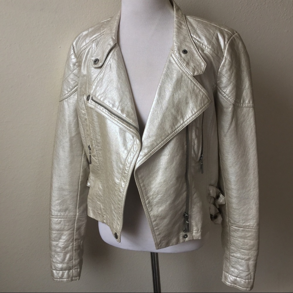 HOLIDAY PICK ❄ Silver Biker Jacket